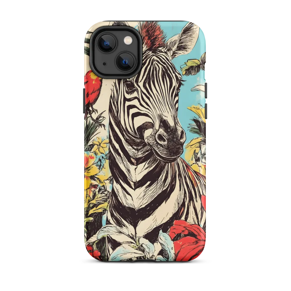 Zebra in Tropical Reverie