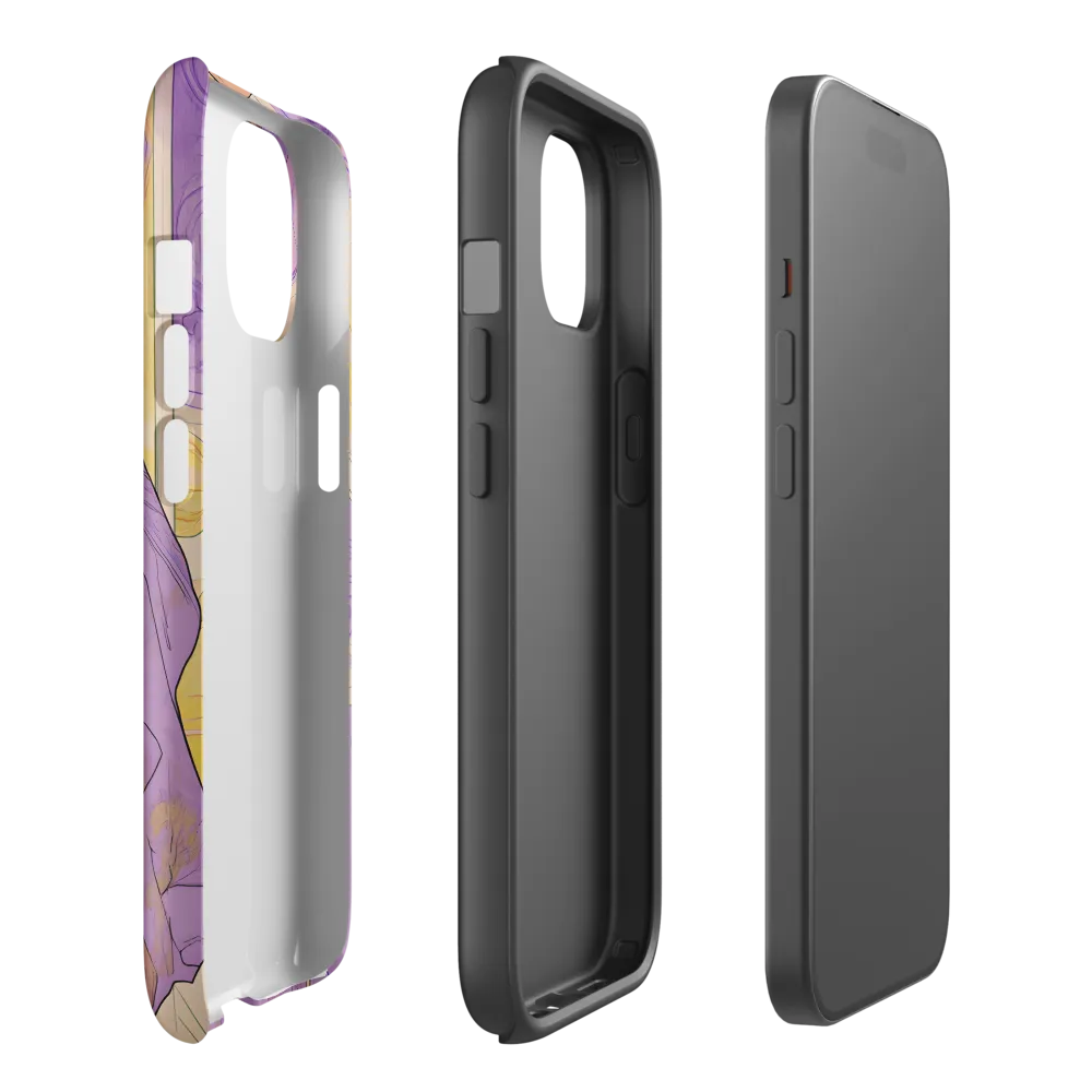 Elegance in Floral Harmony | Phone Case |  15 | Tough Case | Matte