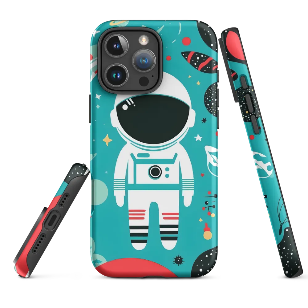 Whimsical Astronaut in Cosmic Wonderland