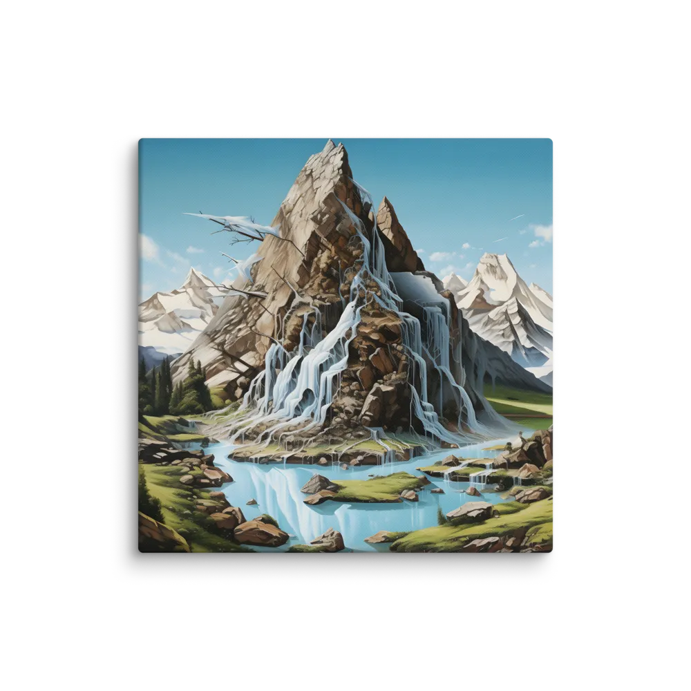 Majestic Cascade: A Mountain Masterpiece