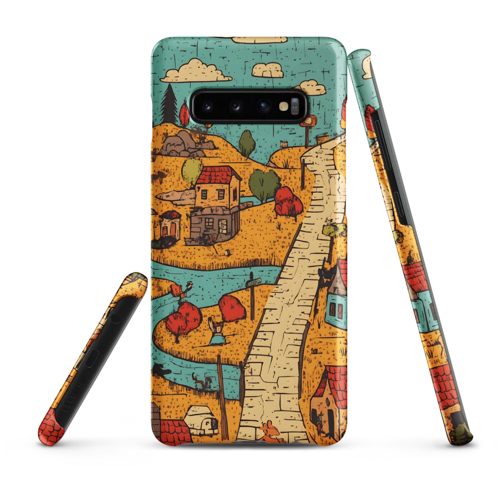 Whimsical Village Landscape