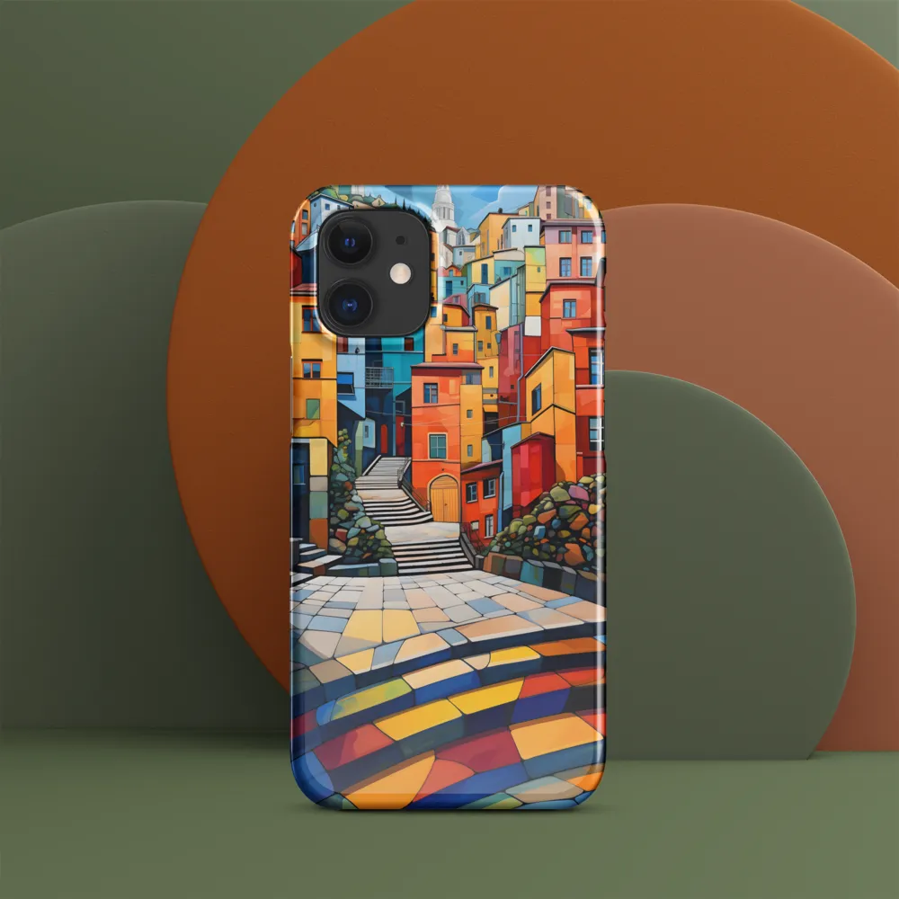 Vibrant Village: A Cubist Journey