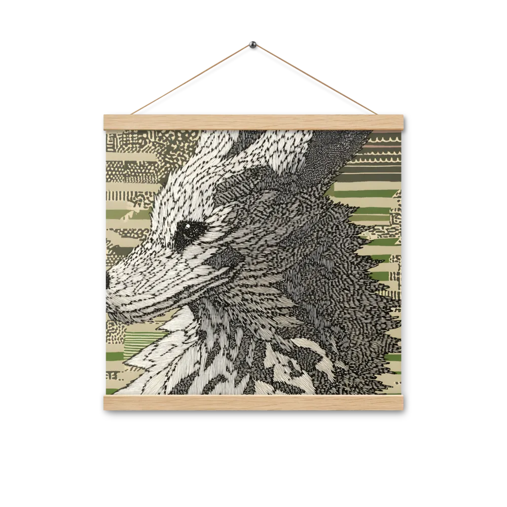 Reflections of the Forest | Poster With Oak Wood Hanger | 16″×16″