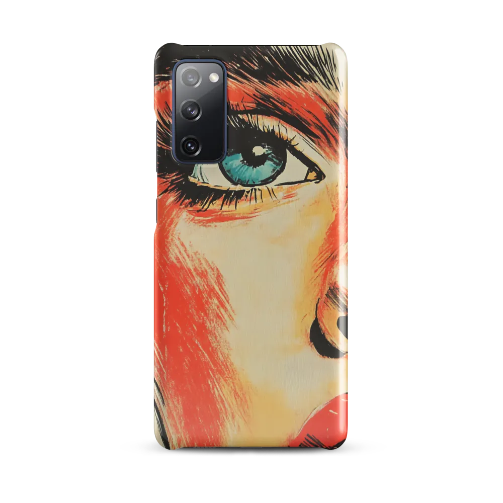 Intense Gaze: A Pop Art Portrait | Phone Case |  S20 FE | Snap Case | Glossy