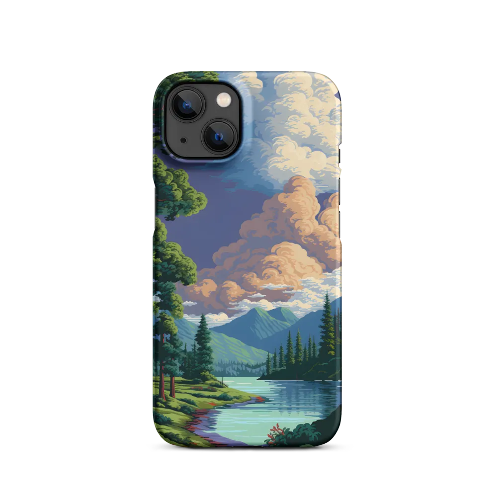 Serenity in Nature: A Lush Landscape | Phone Case |  13 | Snap Case | Matte