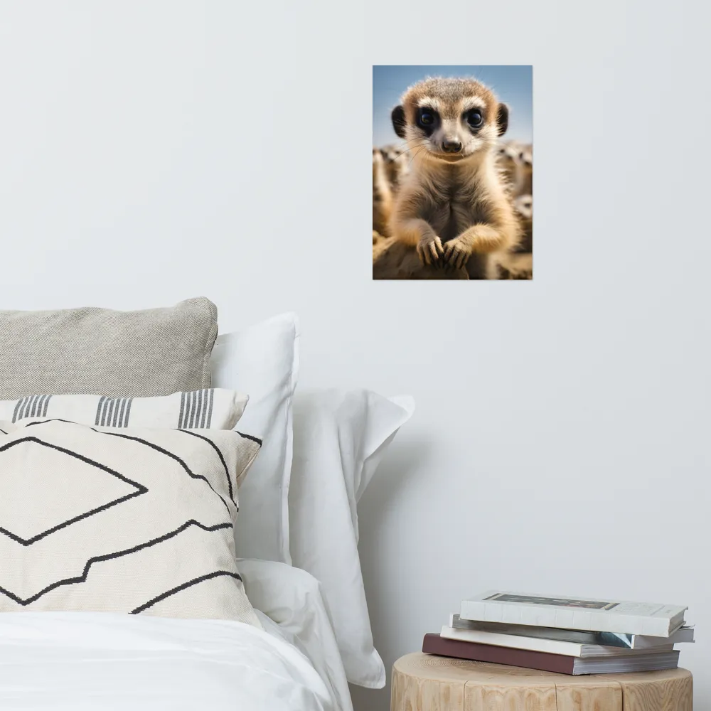 Curious Stance: The Meerkat's Gaze | Poster | 12″×16″