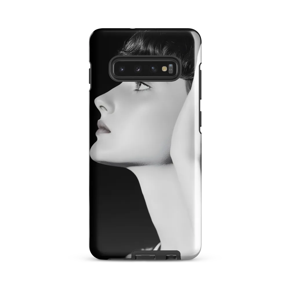 Contemplation in Monochrome | Phone Case |  S10 Plus | Tough Case | Glossy