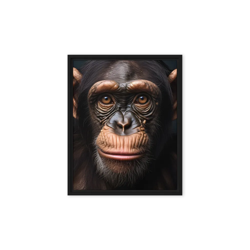Whispers of Curiosity | Canvas with Black Frame | 8″×10″