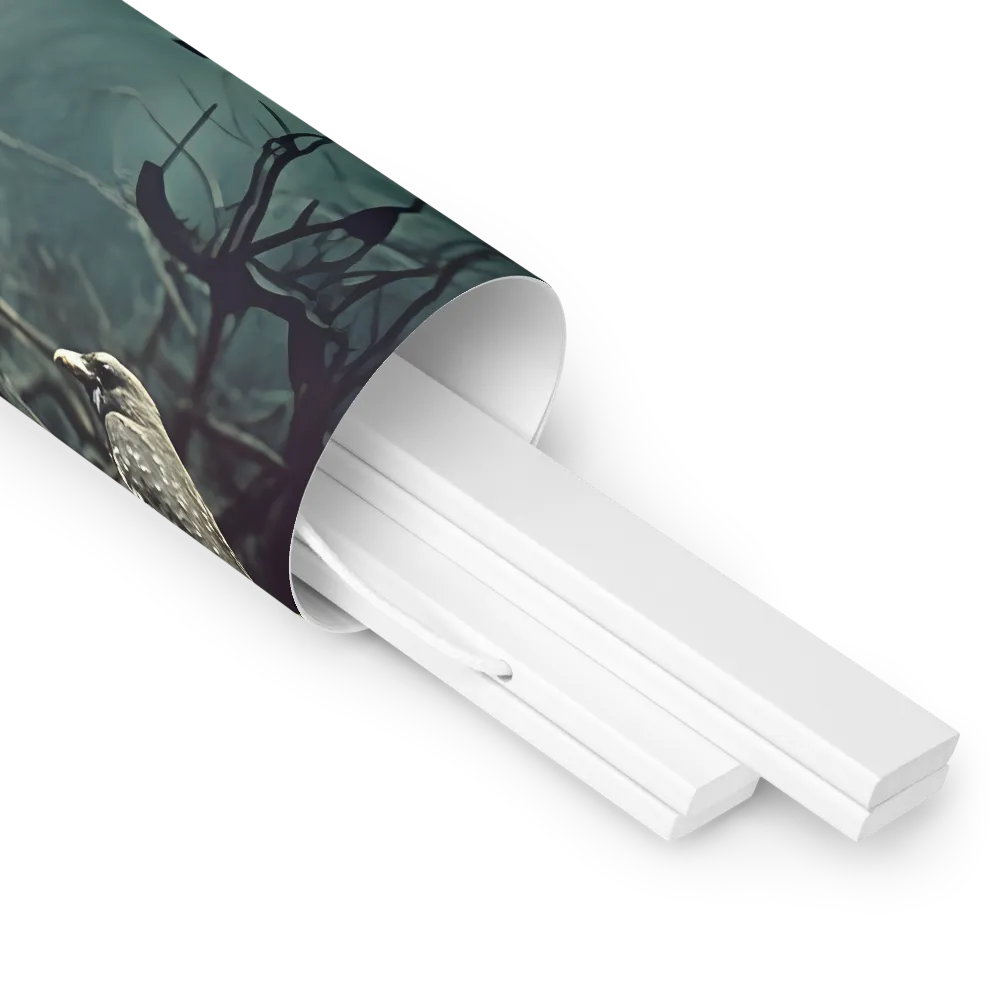 Whispers of the Avian Realm | Poster With White Wood Hanger | 16″×16″