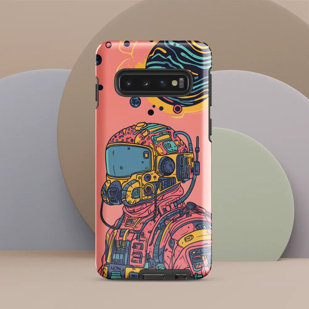 Exploration Beyond: A Digital Astronaut | Phone Case |  S10 | Tough Case | Glossy