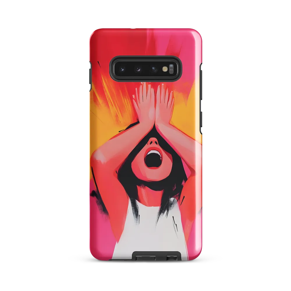 Silent Scream | Phone Case |  S10 Plus | Tough Case | Glossy