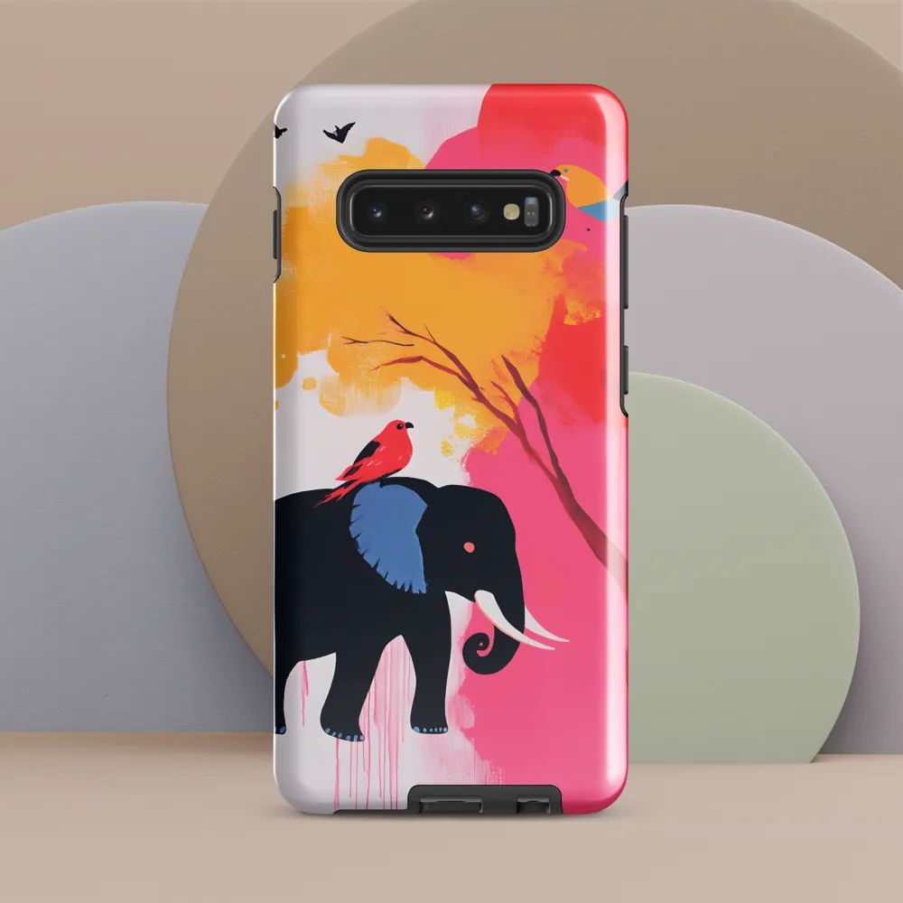 Whimsical Elephant | Phone Case |  S10 Plus | Tough Case | Glossy