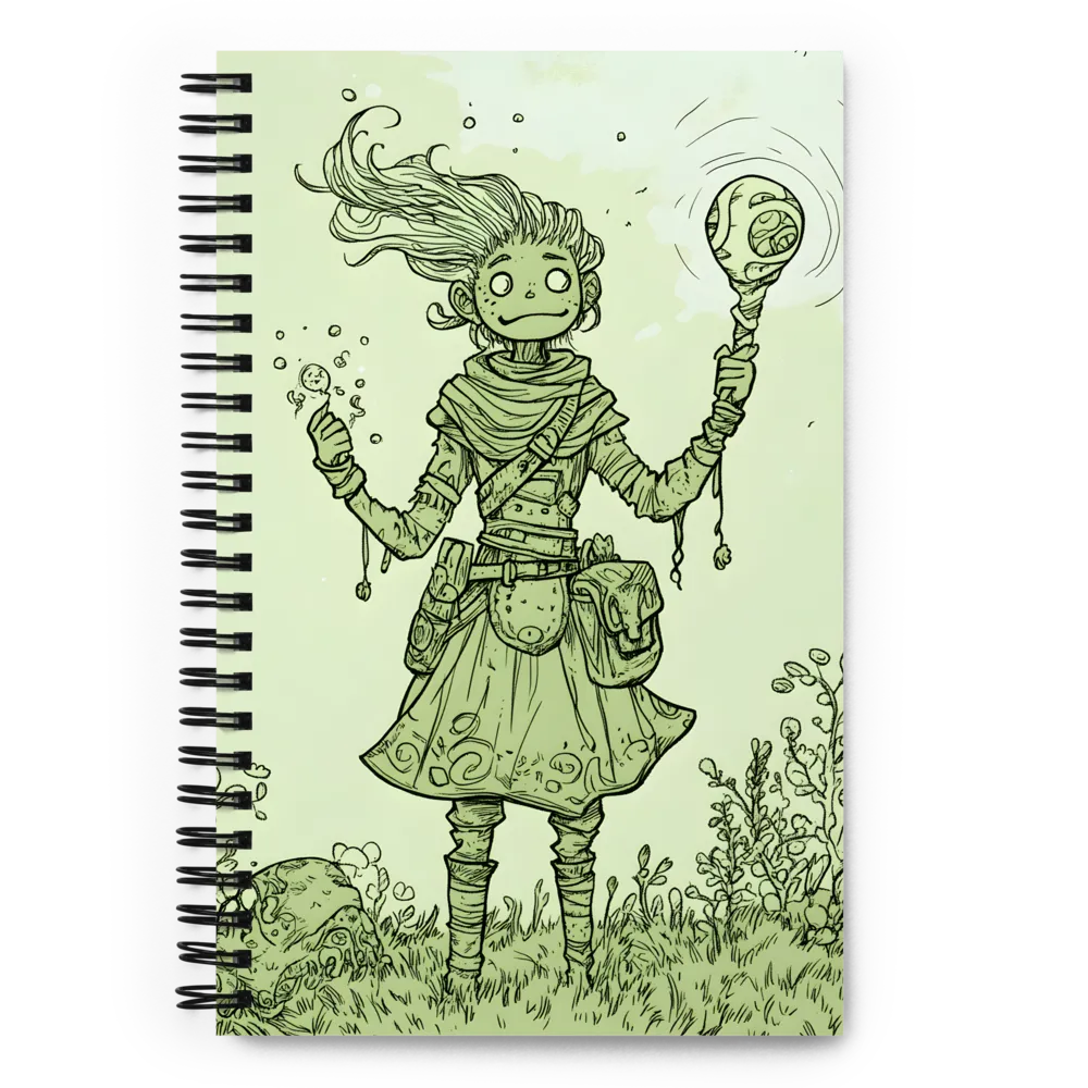 The Enigmatic Sorcerer | Spiral Notebook