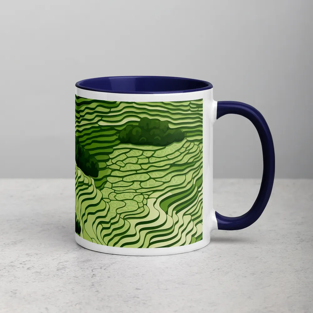 Waves of Green: An Abstract Landscape
