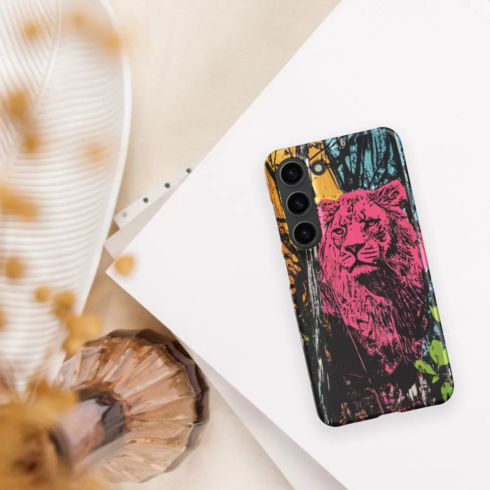 Fierce Vibrance: The Pink Lion