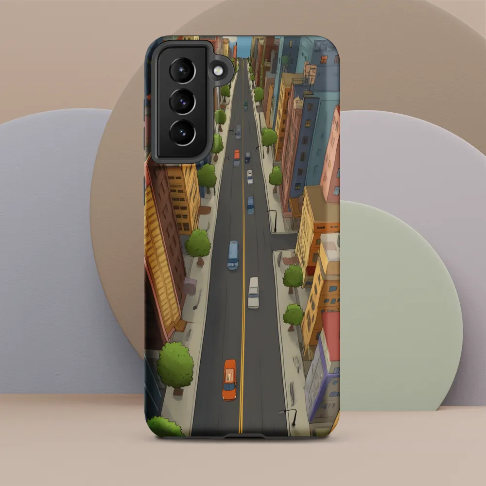 Aerial Whimsy: A Colorful Cityscape