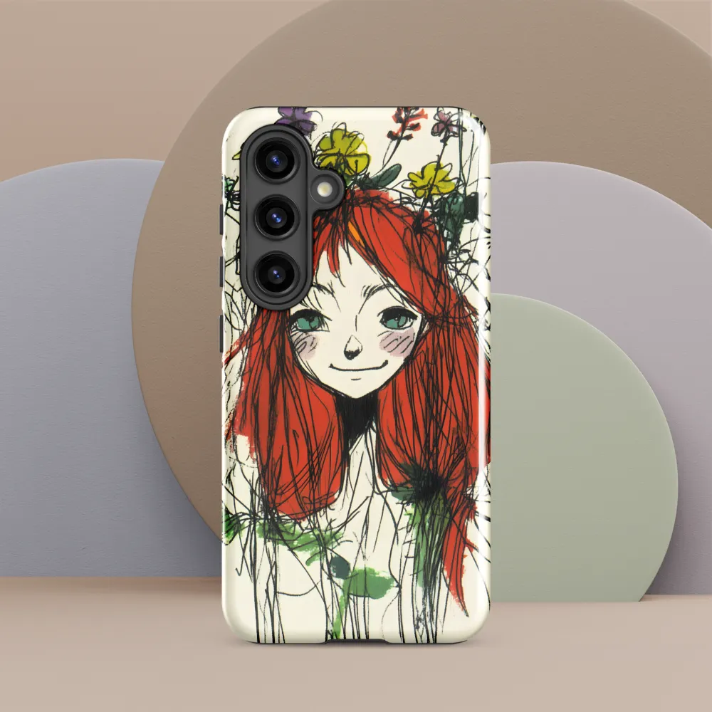 Whimsical Floral Portrait