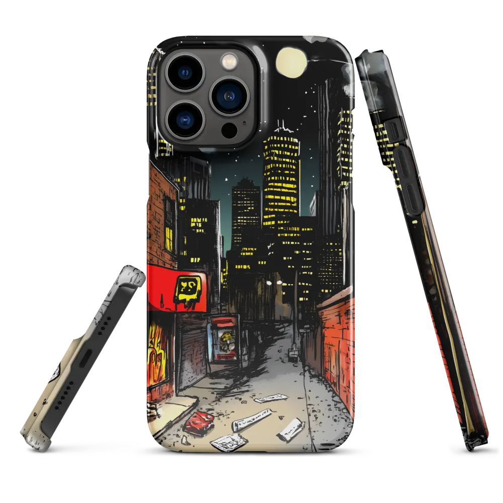 Nocturnal Cityscape: The Hidden Alley | Phone Case |  13 Pro Max | Snap Case | Glossy