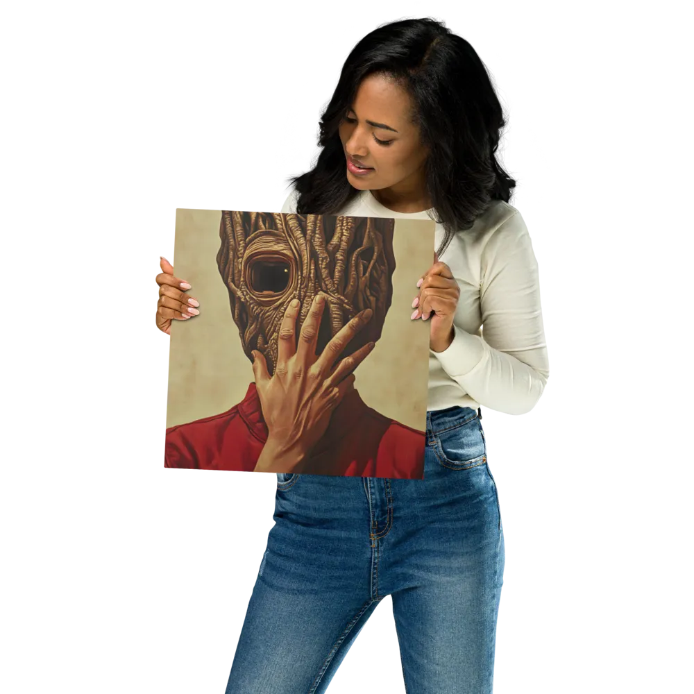The Mask of Roots | Metal Print | 12″×12″