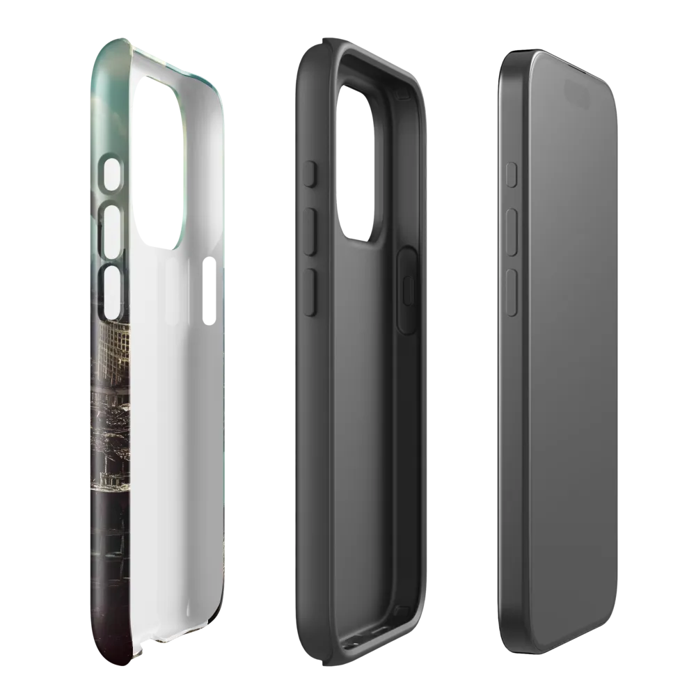 Urban Ruins: A Futuristic Reflection | Phone Case |  15 Pro | Tough Case | Glossy