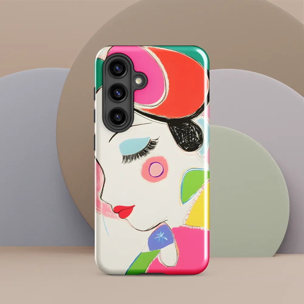 Whimsical Portrait in Colorful Abstraction