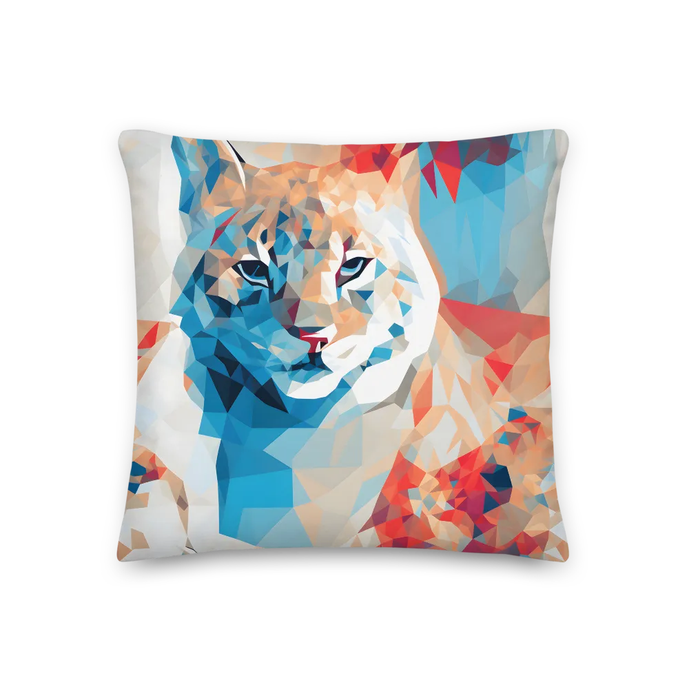 Facets of Feline Wonder | Pillow | 18″×18″