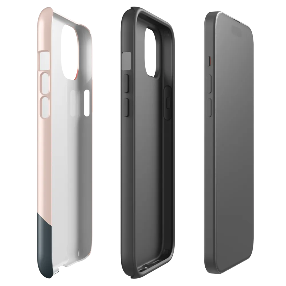 Contemplative Portrait in Minimalism | Phone Case |  15 Plus | Tough Case | Glossy