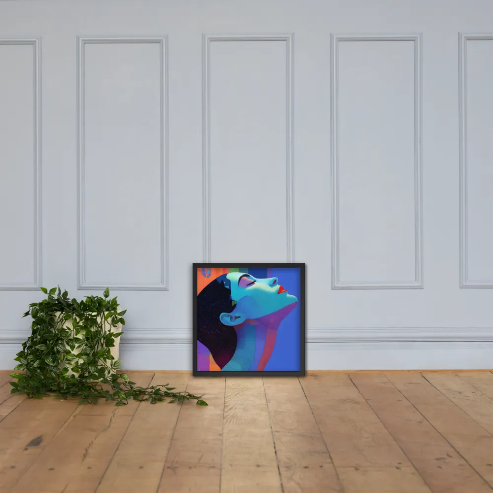 Ethereal Reverie | Poster with Black Frame | 18″×18″