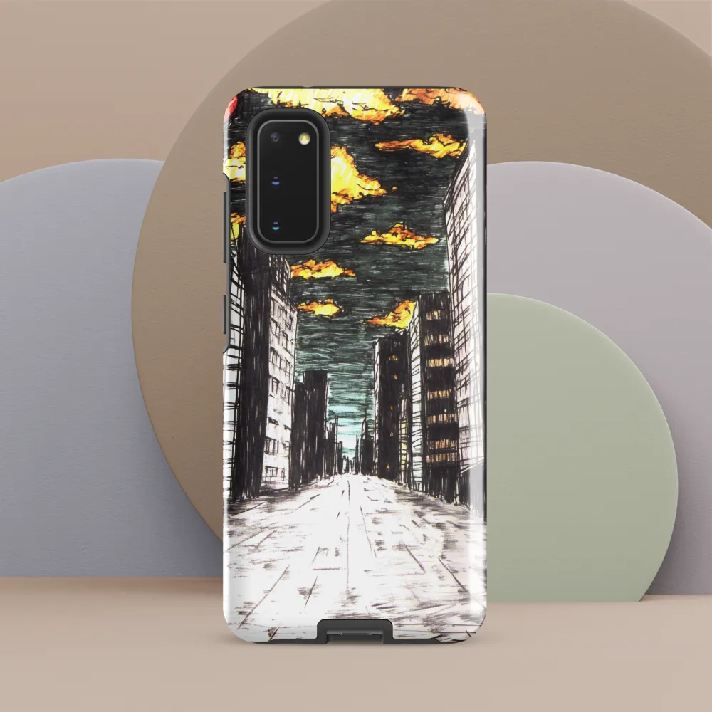 Eclipsed Cityscape