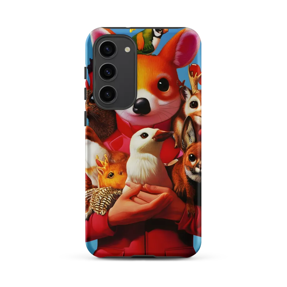 Harmony in Whimsy: A Modern Animal Ensemble | Phone Case |  S23 Plus | Tough Case | Matte