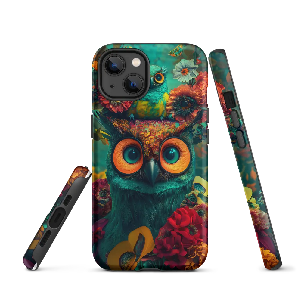 Majestic Harmony: The Floral Owl