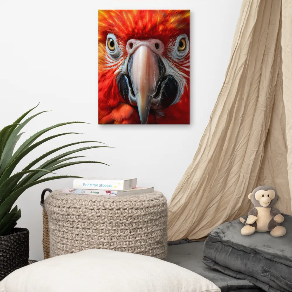 The Fiery Gaze of the Parrot