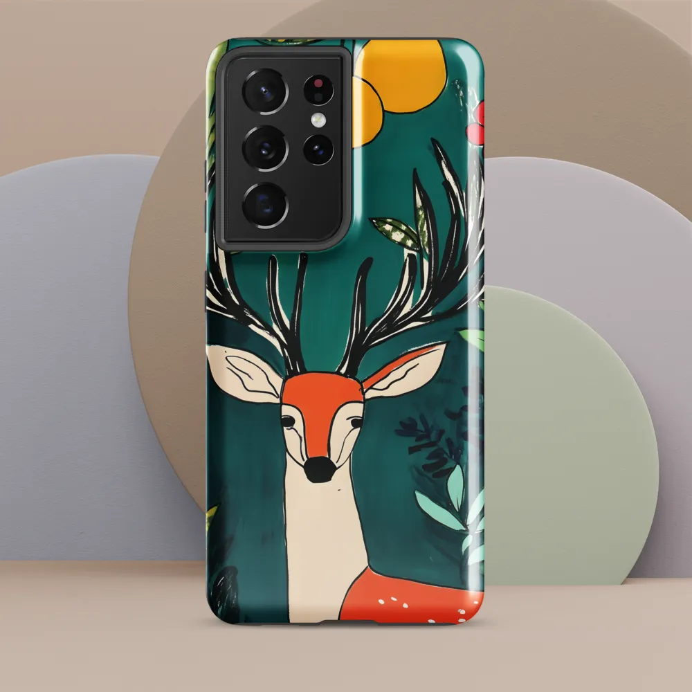 Nature's Embrace: The Majestic Deer | Phone Case |  S21 Ultra | Tough Case | Glossy