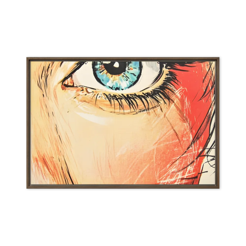 Gaze of Emotion | Canvas with Brown Frame | 20″×30″