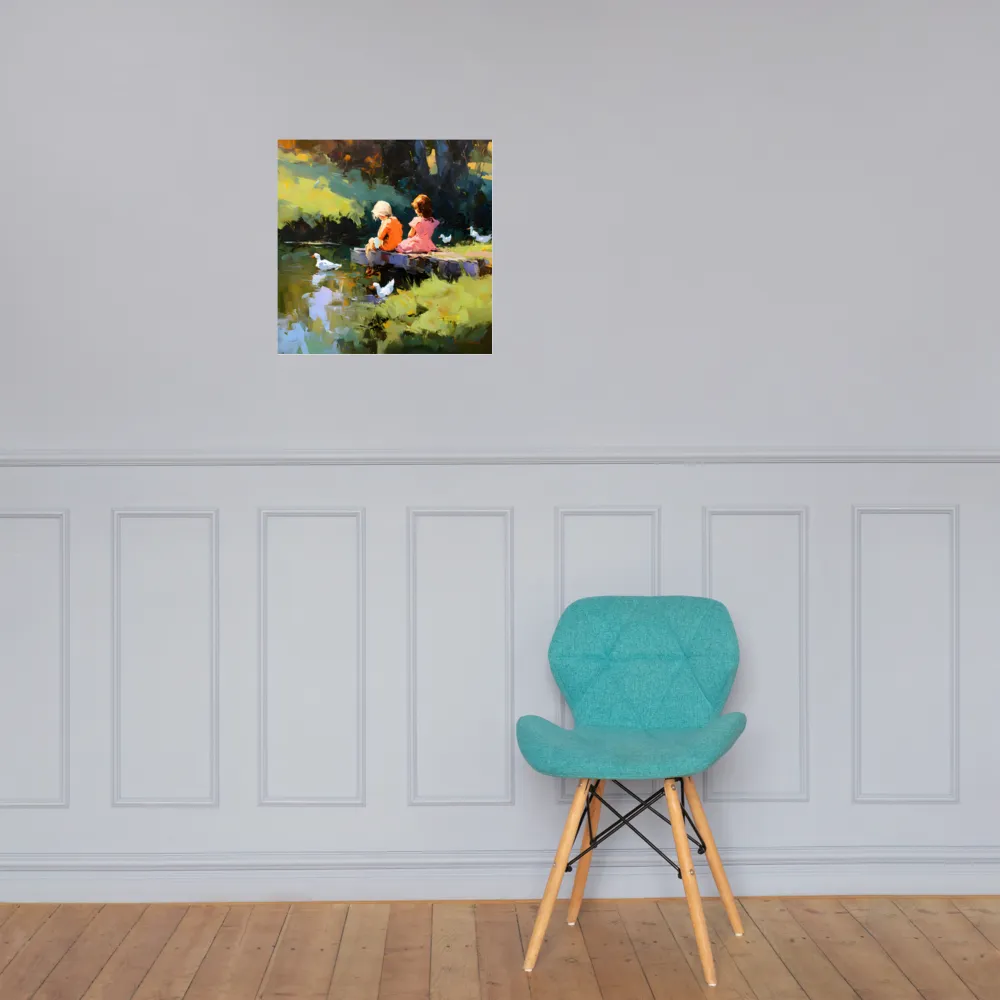 Pondside Reverie 
 Poster | 18″x 18″