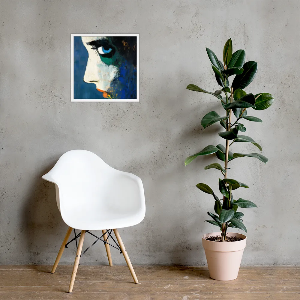 Reflections of Emotion | Poster with White Frame | 18″×18″