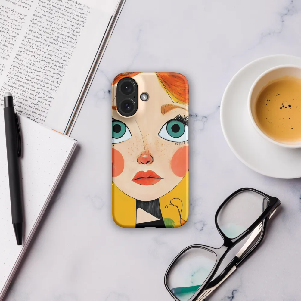 Whimsical Portrait of a Girl | Phone Case |  16 | Snap Case | Matte