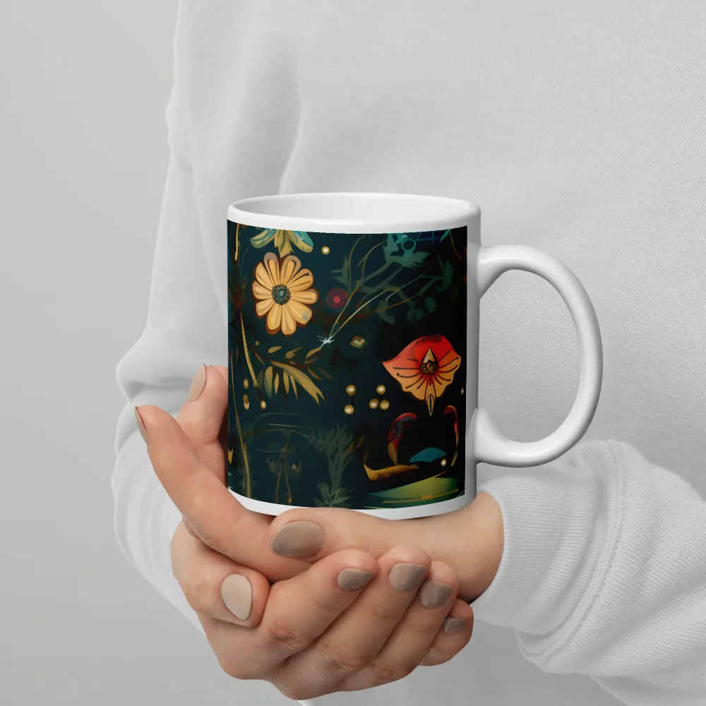 Whimsy in Flora: An Art Nouveau Journey | Mugs | Multiple Sizes & Colors