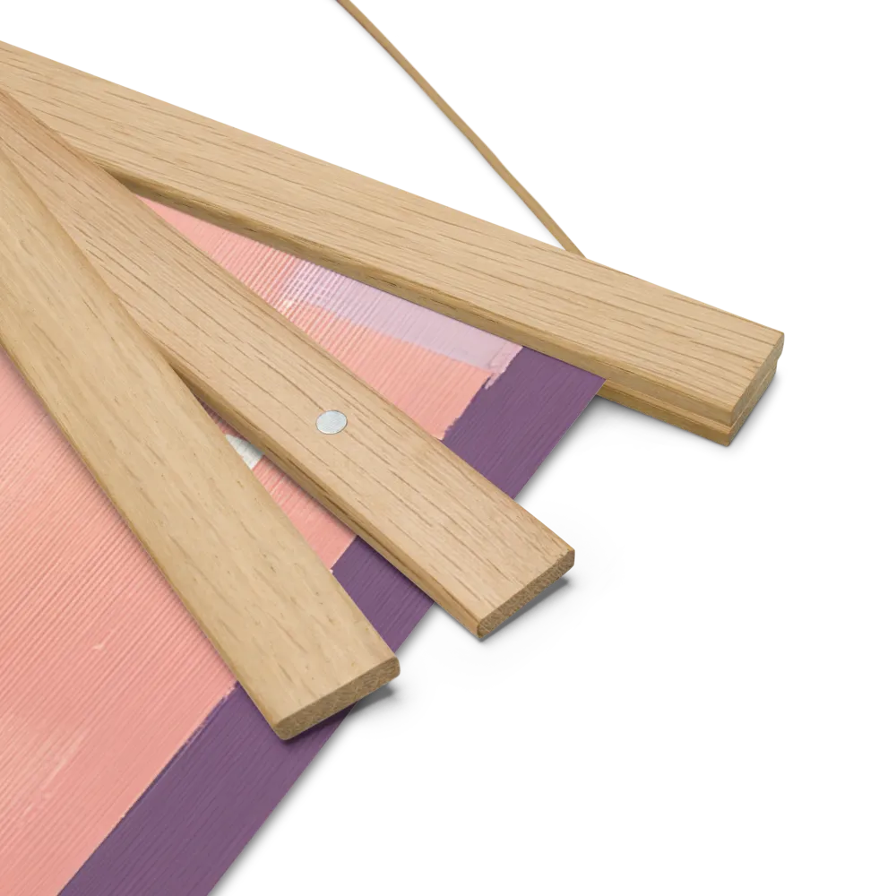 Tranquil Cityscape | Poster With Oak Wood Hanger | 18″×18″