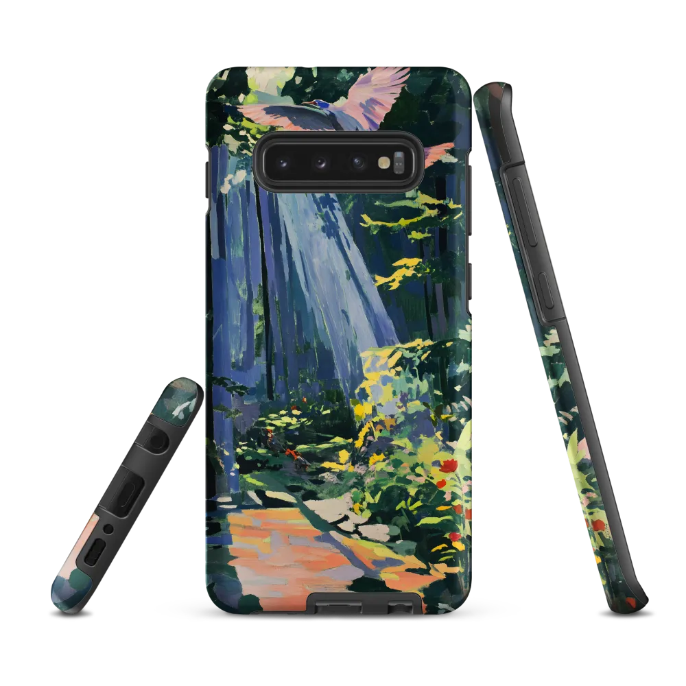 Flight of Light: A Serene Forest | Phone Case |  S10 Plus | Tough Case | Matte
