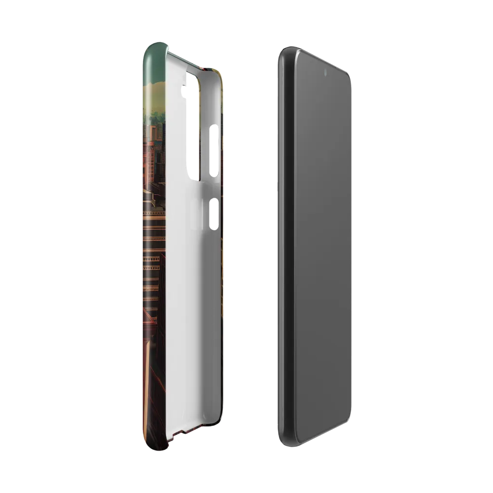 Urban Reverie: A Journey Through the City | Phone Case |  S21 | Snap Case | Glossy