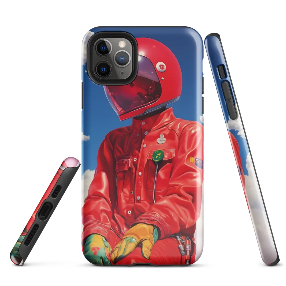 Astronaut in Crimson | Phone Case |  11 Pro Max | Tough Case | Glossy