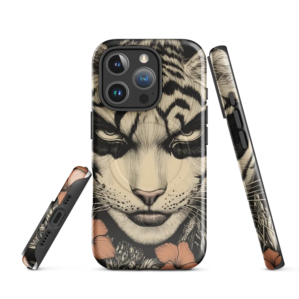 Feline Majesty: The Human-Leopard Connection | Phone Case |  16 Pro | MagSafe® Tough Case | Glossy