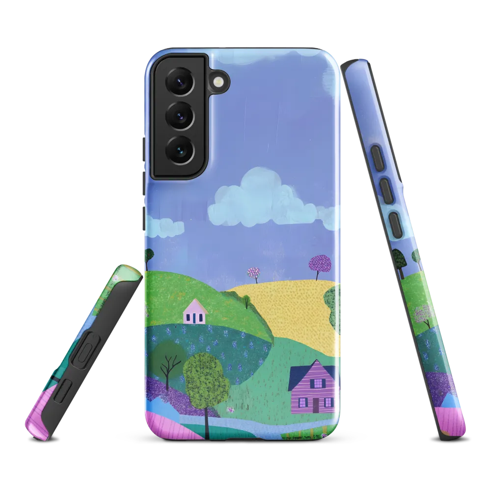 Whimsical Hills and Quaint Homes | Phone Case |  S22 Plus | Tough Case | Glossy