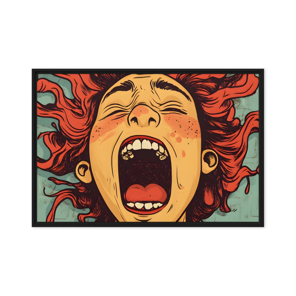 Fury Unleashed | Canvas with Black Frame | 24″×36″