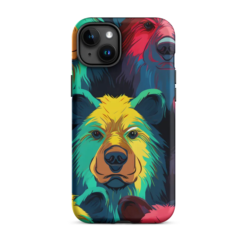 The Colorful Essence of Bears | Phone Case |  15 Plus | Tough Case | Matte