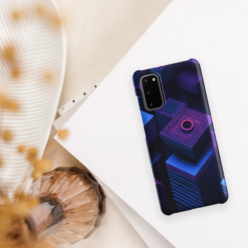 Geometric Dreams in Blue and Purple