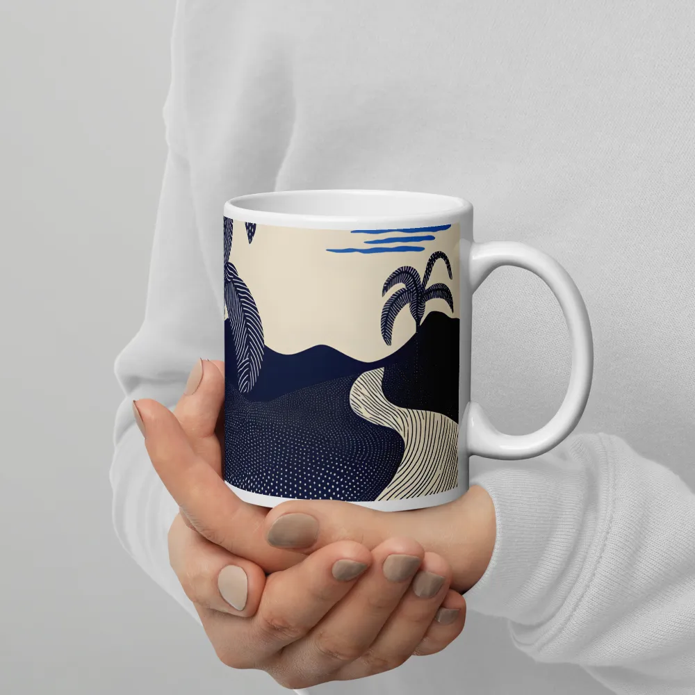 Tranquil Sunset in Modern Minimalism | Mugs | Multiple Sizes & Colors