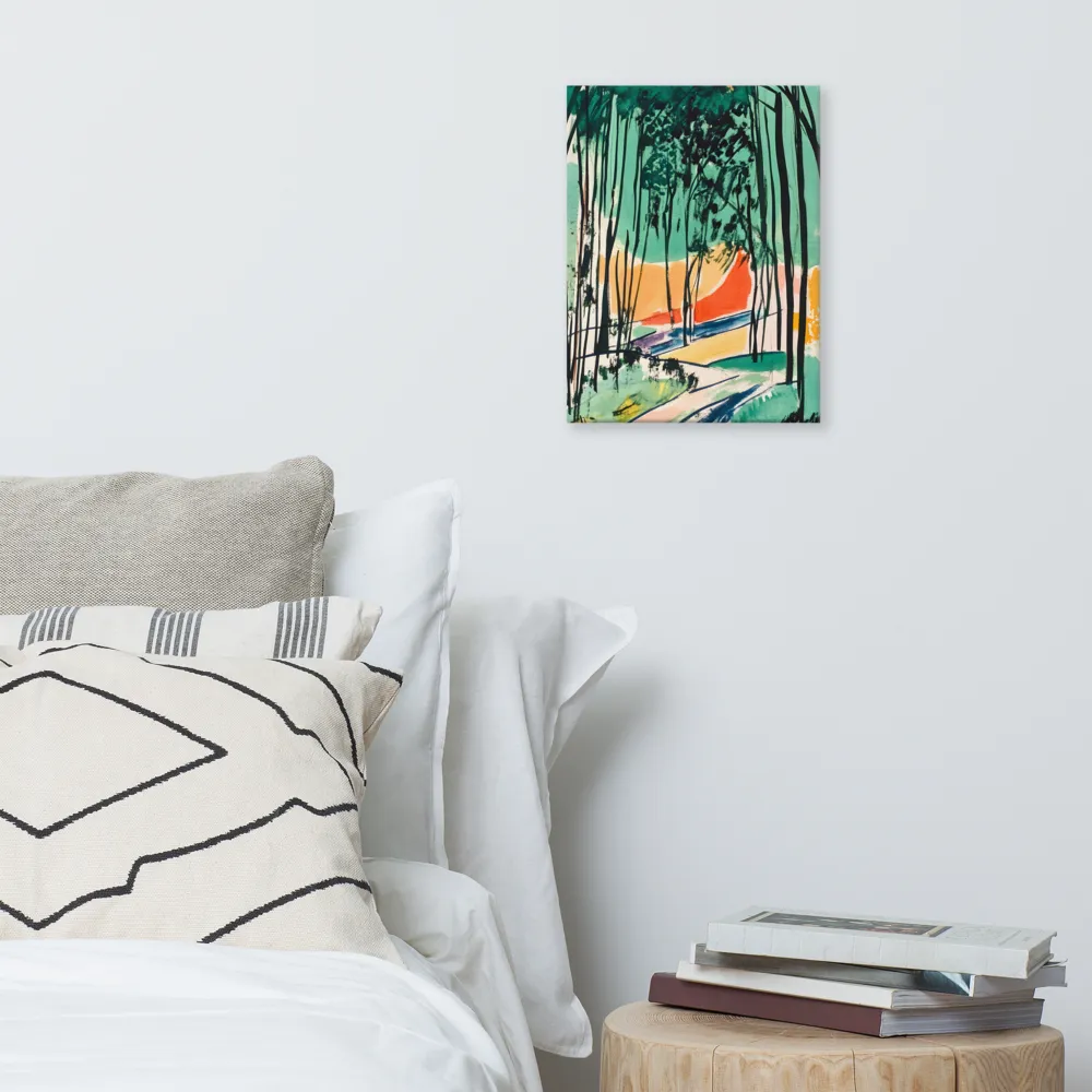 Winding Path Through the Forest | Canvas | 12″×16″