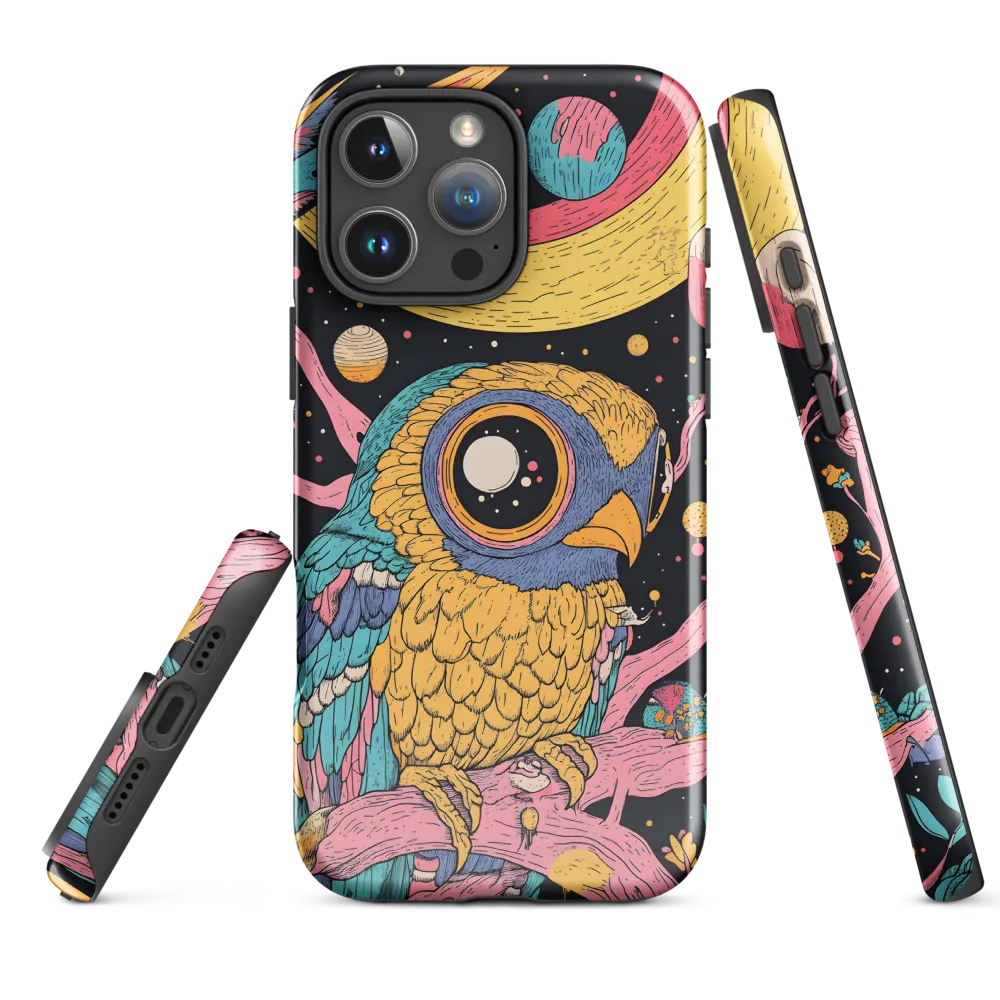 Whimsical Cosmic Owl | Phone Case |  16 Pro Max | Tough Case | Glossy